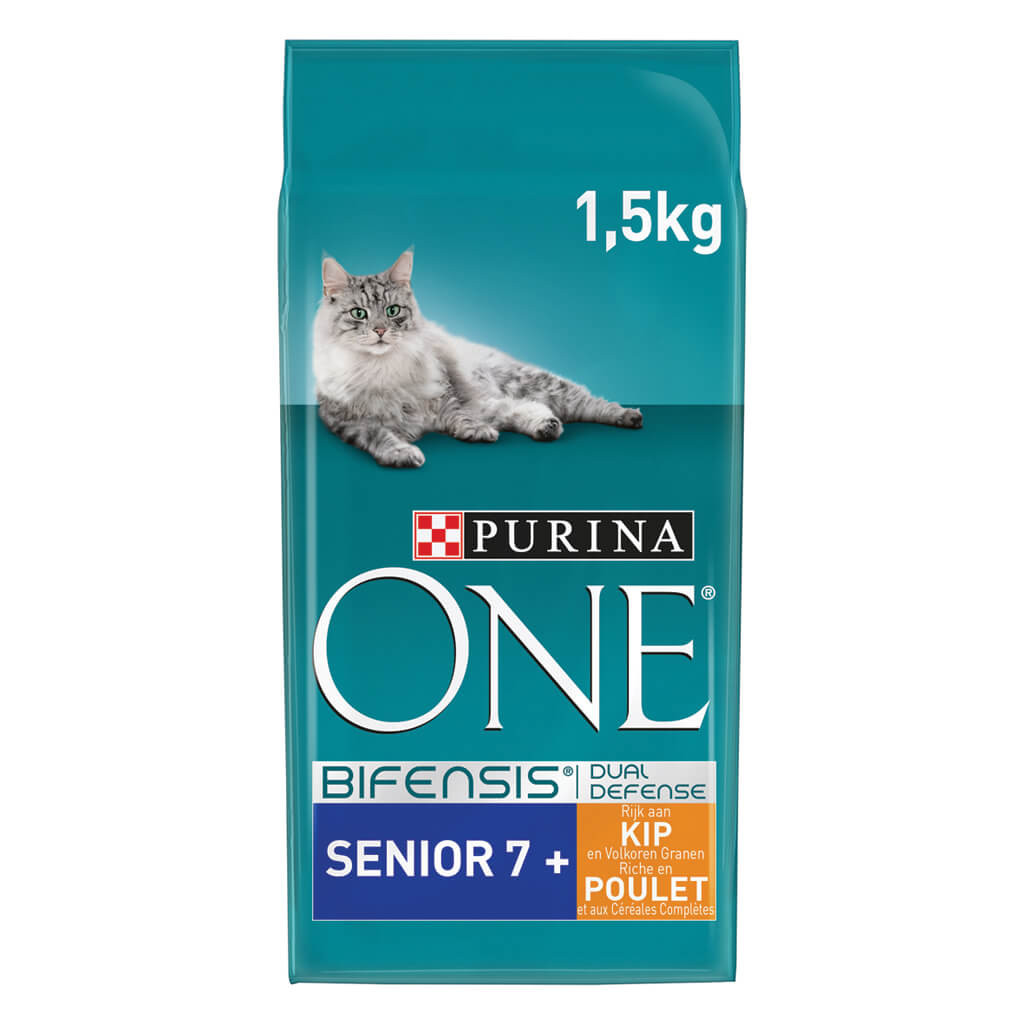 Purina One Senior Kip Volkoren Granen kattenvoer