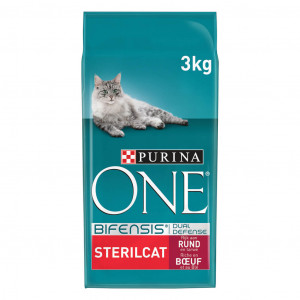 Purina One Sterilcat au boeuf pour chat 2 x 3 kg