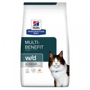 Hill's Prescription Diet W/D Multi-Benefit au poulet pour chat 3 kg