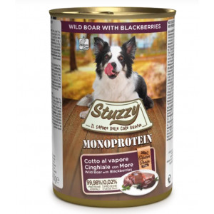 Stuzzy Monoprotein pâtée au sanglier pour chien 400 gr. 4 boîtes (24 x 400 g)