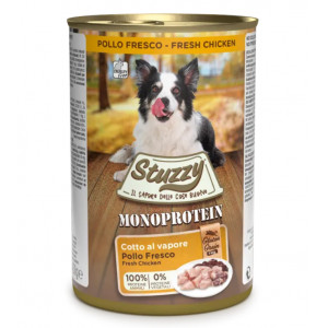Stuzzy Dog Grain Free Monoprotein pâtée au poulet pour chien 400 g 2 boîtes (12 x 400 g)
