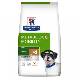Hill's Prescription Diet J/D Weight Metabolic + Mobility Mini au poulet pour chien 3 kg