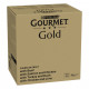 Gourmet Gold Bouchées en sauce au boeuf - poulet/ foie - saumon/poulet - dinde/canard pour chat (96x85 g)