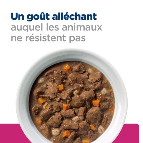 Hill's Prescription Diet Gastrointestinal Biome mijoté pour chien au poulet & carottes (boîte)