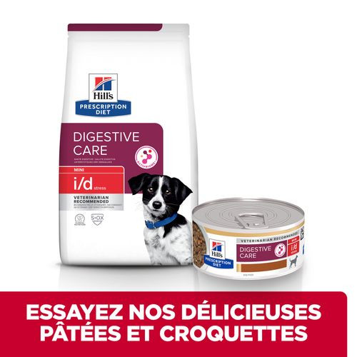 Hill's Prescription Diet I/D Stress Digestive Mini au poulet pour petit chien