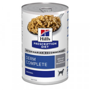 Hill's Prescription Diet Derm Complete pâtée pour chien (boîte) 1 lot (12 x 370 g)