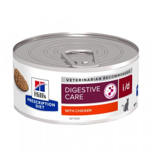 Hill's Prescription Diet I/D Digestive Care pâtée au poulet pour chat (boîte) 1 lot (24 x156 g)
