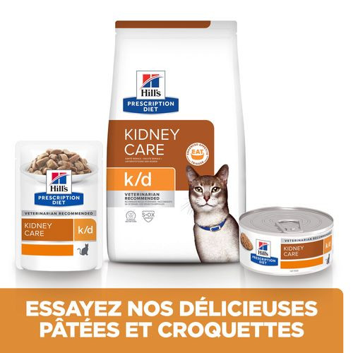 Hill's Prescription Diet K/D Kidney sachet repas au boeuf pour chat