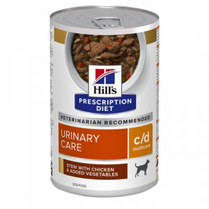 Hill's Prescription Diet C/D Multicare Urinary Care mijoté au poulet et aux légumes pour chien (boîte) 2 lots (24 x 354 g)