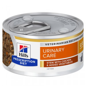 Hill's Prescription Diet C/D Multicare Urinary Care mijoté au poulet pour chat (boîte) 2 lots (48 x 82 g)