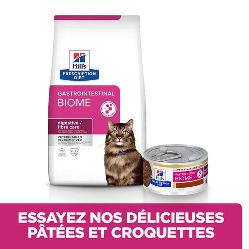 Hill's Prescription Diet Gastrointestinal Biome mijoté au poulet & aux légumes pour chat (boîte)