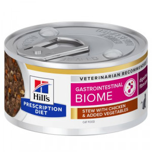 Hill's Prescription Diet Gastrointestinal Biome mijoté au poulet & aux légumes pour chat (boîte) 1 lot (24 x 82 g)
