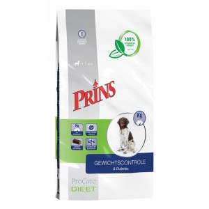 Prins Procare Dieet Gewichtscontole & Diabetes voor de hond