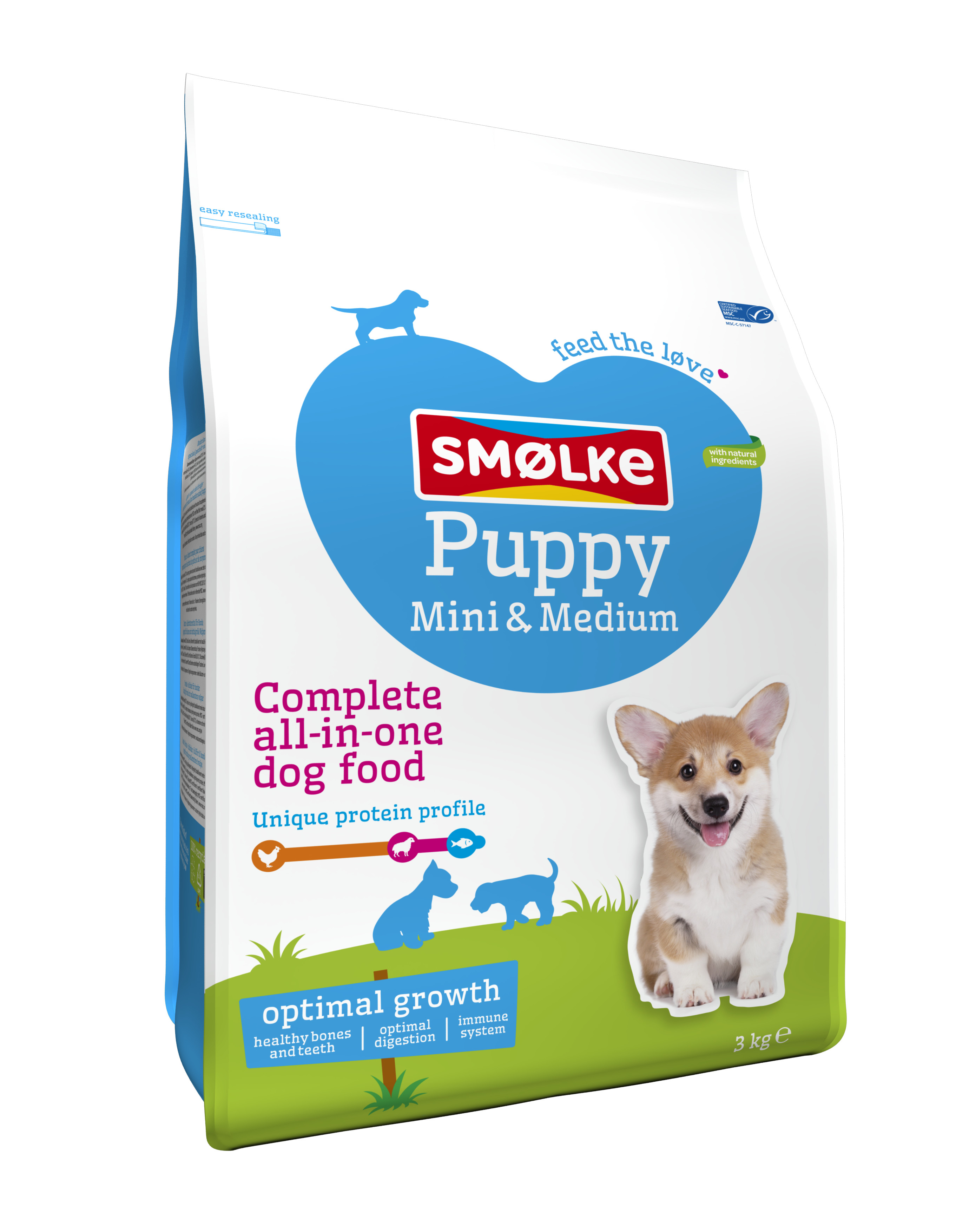 Smølke Puppy Mini-Medium hondenvoer