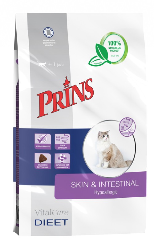 Prins Vitalcare Diet Skin & Intestinal Hypoallergic pour chat