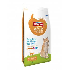 Smølke Adult au poulet et riz pour chat 2 x 10 kg