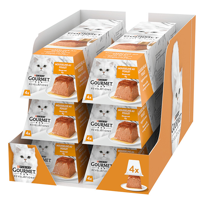 Purina Gourmet Revelations mousse met kip nat kattenvoer (57 gr)