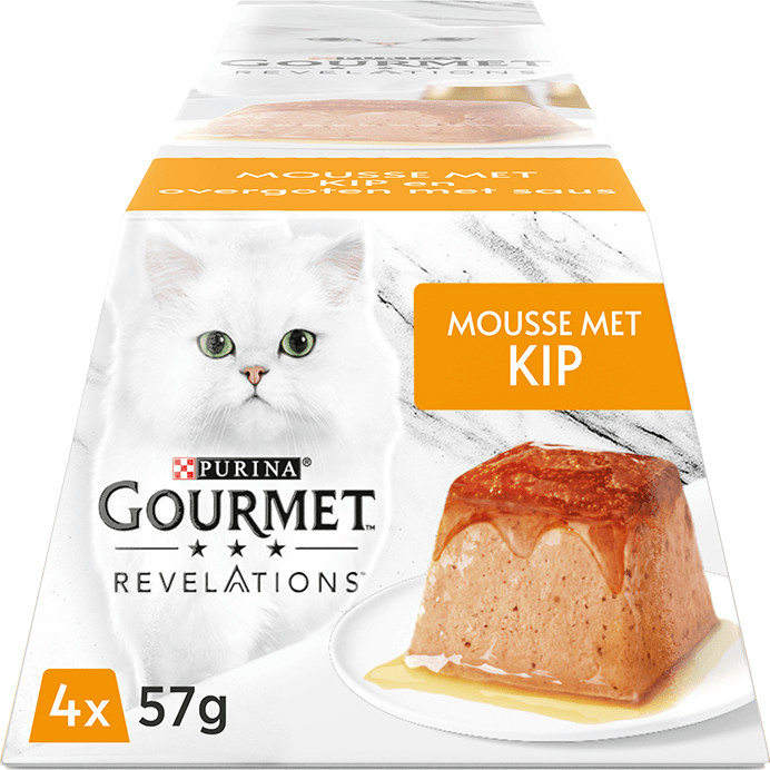 Purina Gourmet Revelations mousse met kip nat kattenvoer (57 gr)