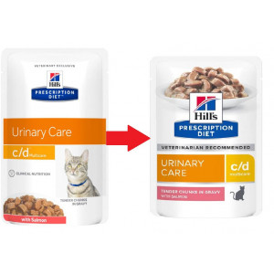 Hill's Prescription Diet Feline C/D Saumon ds.12