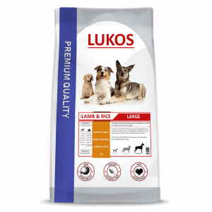Lukos pack d'échantillons (2 saveurs) - premium croquettes pour chien Large - 1 kg + 1 kg