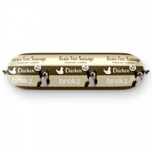 Saucisse au poulet sans céréales Brekz pour chien (600 gr) 3 + 1 Gratuit