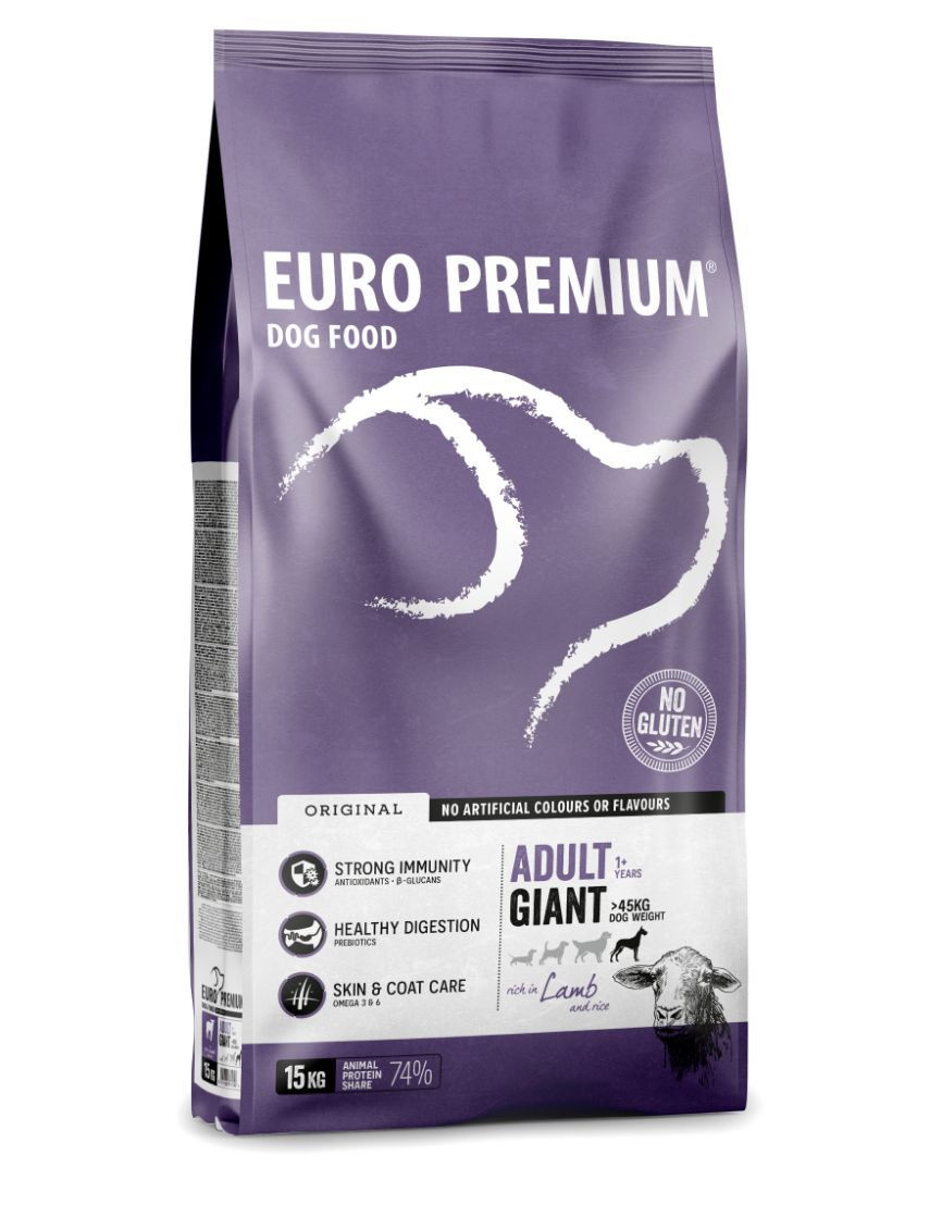 Euro Premium Adult Giant à l'agneau et au riz pour chien