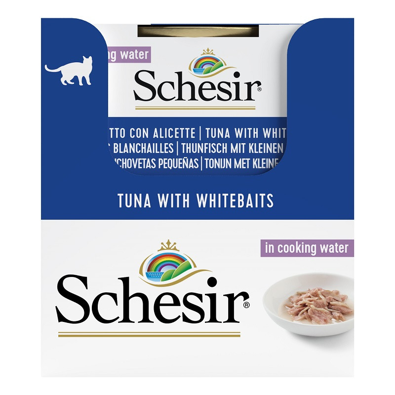 Schesir Chat - Natural, thon anchois et riz