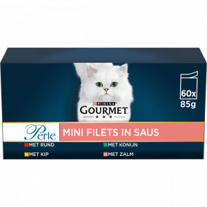 Gourmet Perle Les Filettines en sauce Megapack pour chat (85g) 60 x 85 g