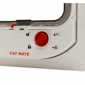 Chatière Cat Mate 4 sens verrouillage par aimant 192x200 mm marron