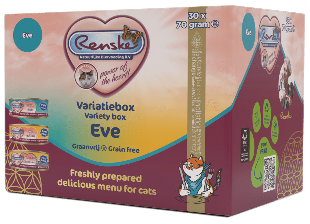 Renske Paté Variatie box EVE kattenvoer (30x70gr)