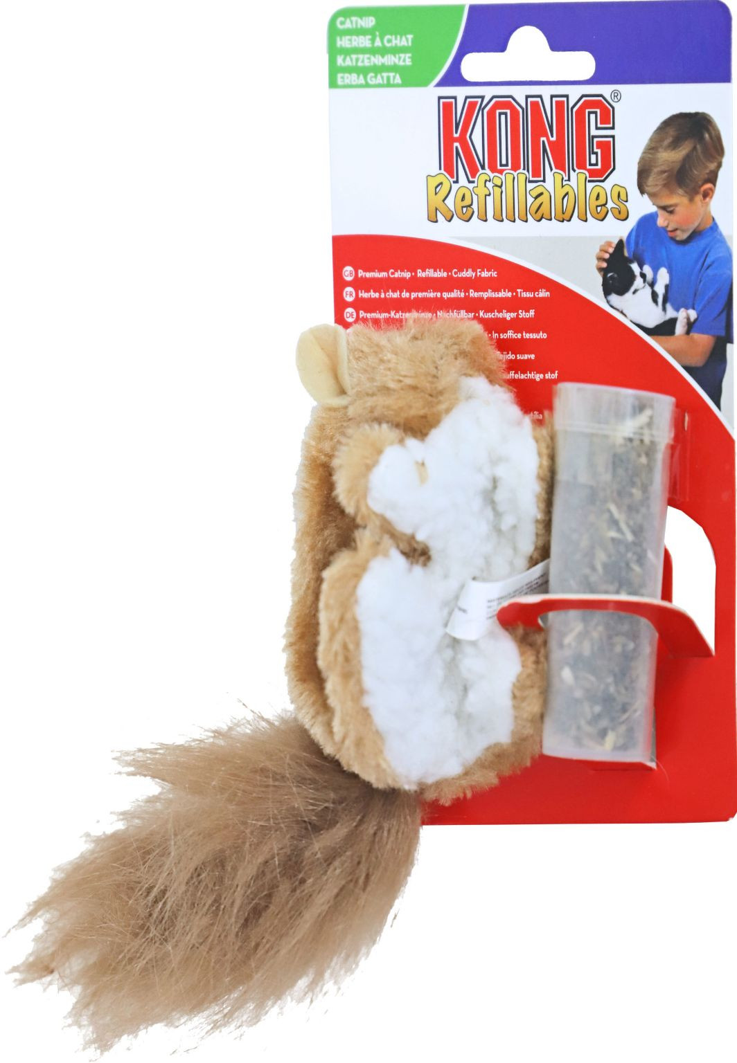 Kong Catnip Toy Squirrel