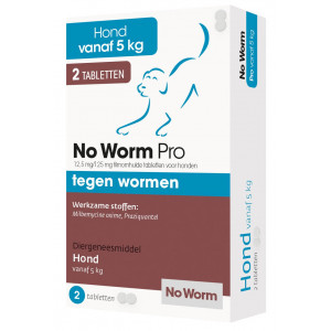 No Worm Pro pour chien 8 comprimés