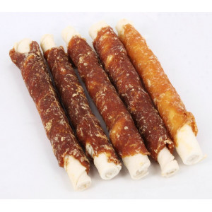Bâtonnets roulés à mâcher au poulet pour chien (17 cm)