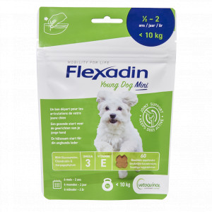 Flexadin Young Dog Mini Joint Support (60 bouchées) 2 x 60 comprimés