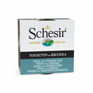 Schesir au thon avec sériole (gelée) pâtée pour chat (boîtes 85 g) 4 lots (56 x 85 g)