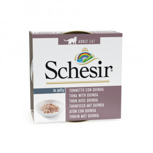 Schesir tonijn met quinoa (jelly) natvoer kat (blikjes 85 g)