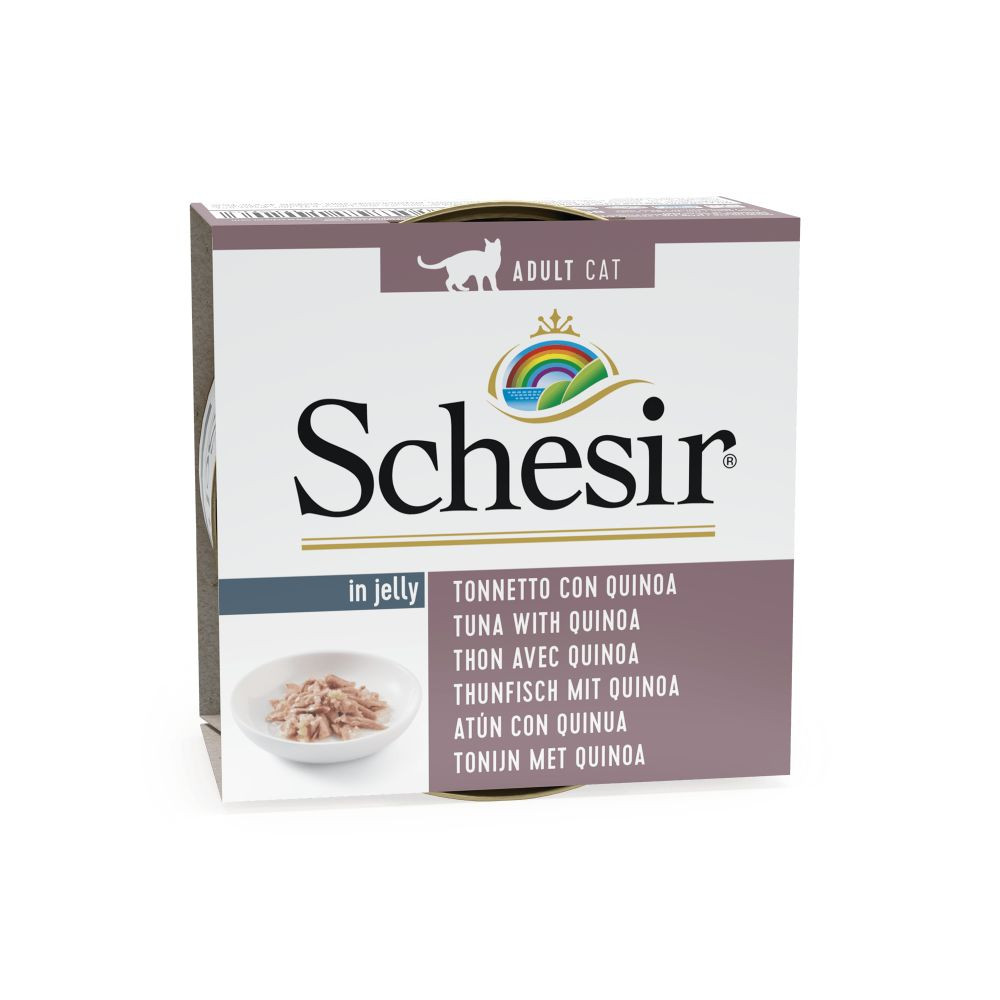 Schesir tonijn met quinoa (jelly) natvoer kat (blikjes 85 g)