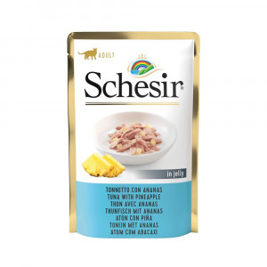 Schesir tonijn met ananas (jelly) natvoer kat (zakjes 85 g)
