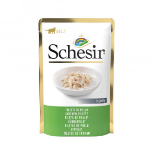Schesir au blanc poulet (gelée) pâtée pour chat (sachets 85g) 1 boîte (20 x 85 g)