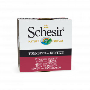 Schesir au thon avec dente (gelée) pâtée pour chat (boîtes 85 g) 4 lots (56 x 85 g)