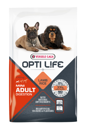 Opti Life Chien Mini Adulte Digestion, Agneau & Riz
