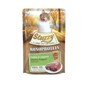 Stuzzy Monoprotein Grain Free pâtée pour chat au veau 85 gr 2 boîtes (40 x 85 g)