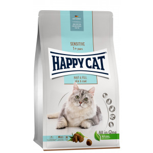 Happy Cat Adult Sensitive Skin & Coat (peau pelage) pour chat 2 x 4 kg