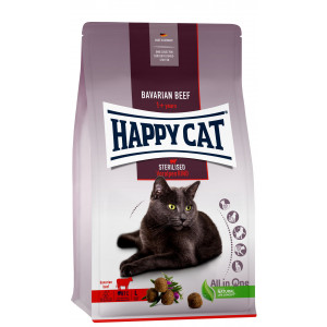 Happy Cat Adult Sterilised Bavarian Beef (au boeuf) pour chat 2 x 10 kg
