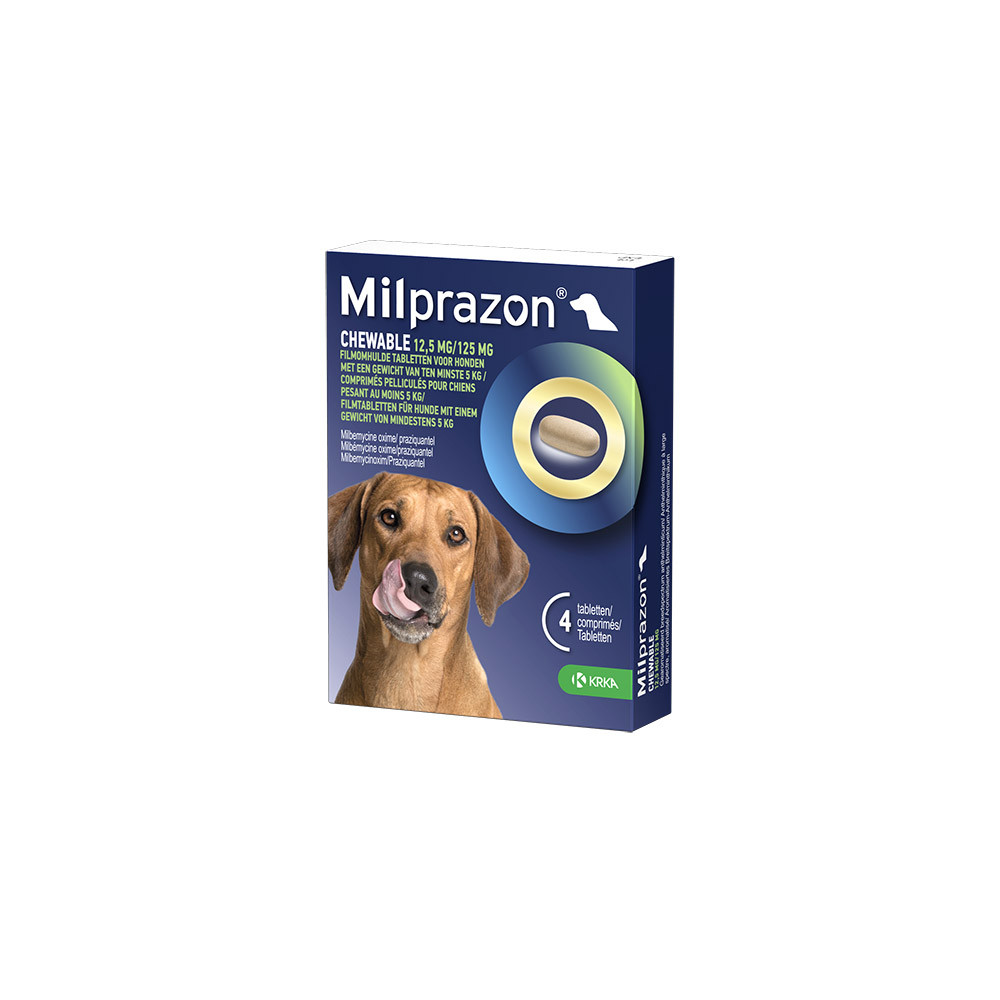 Milprazon Chewable 12,5 mg / 125 mg hond