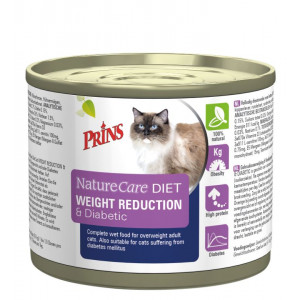 Prins NatureCare Diet Weight Reduction & Diabetic pâtée pour chat 1 lot (6 x 200 g)