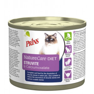 Prins NatureCare Diet Struvite & Calciumoxalate pâtée pour chat 1 lot (6 x 200 g)