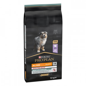 Pro Plan Puppy Sensitive Digestion à la dinde sans céréales pour chien 12 kg