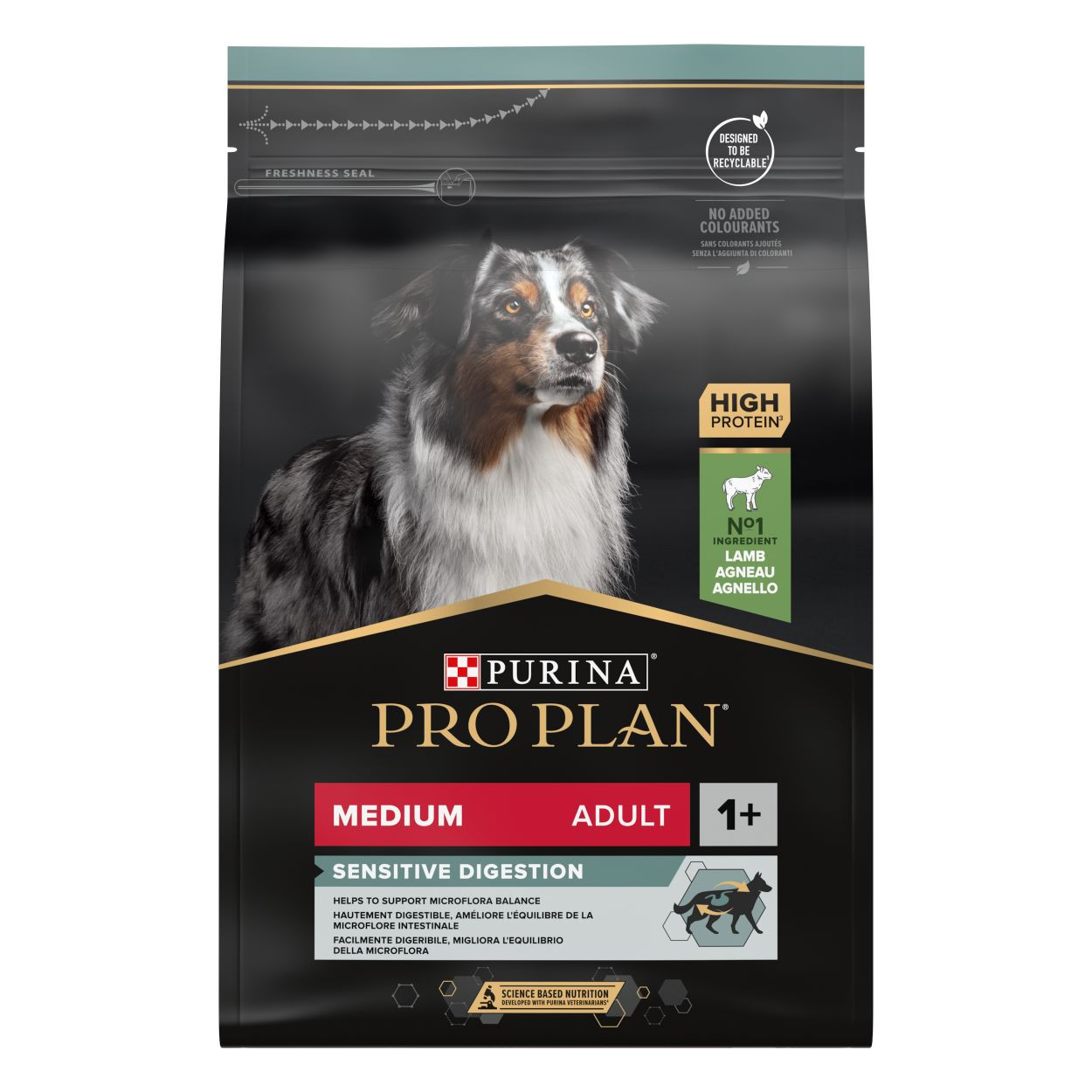 Pro Plan Medium Adult Sensitive Digestion avec de l'agneau pour chien