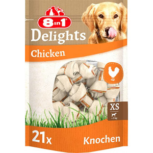 8in1 Delights chicken bones os de poulet XS pour chien 6 x 7 pièces